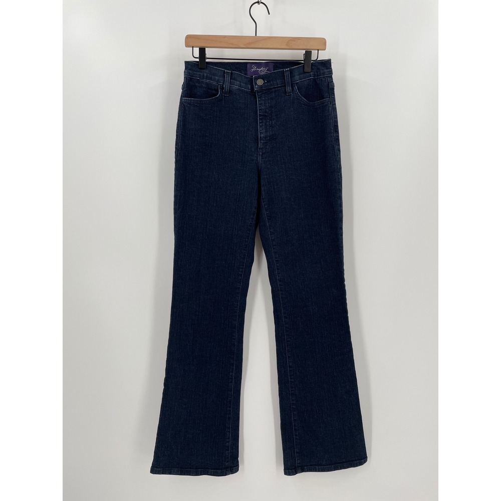 NYDJ Not Your Daughters Jeans 6 Lift Tuck Bootcut Dark Wash High Rise Flare